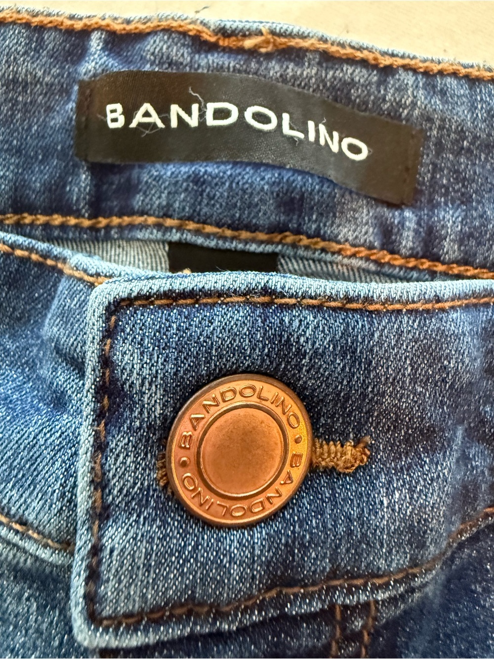 Bandolino Mandie Skinny Jeans in Dark Blue Denim Size 14 - Picture 13 of 13